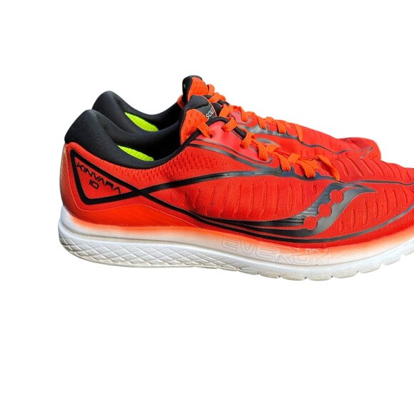 🔥 Saucony Kinvara 10 Mens 11.5 Red Orange Running Shoes Athletic Sneakers - Picture 6 of 7